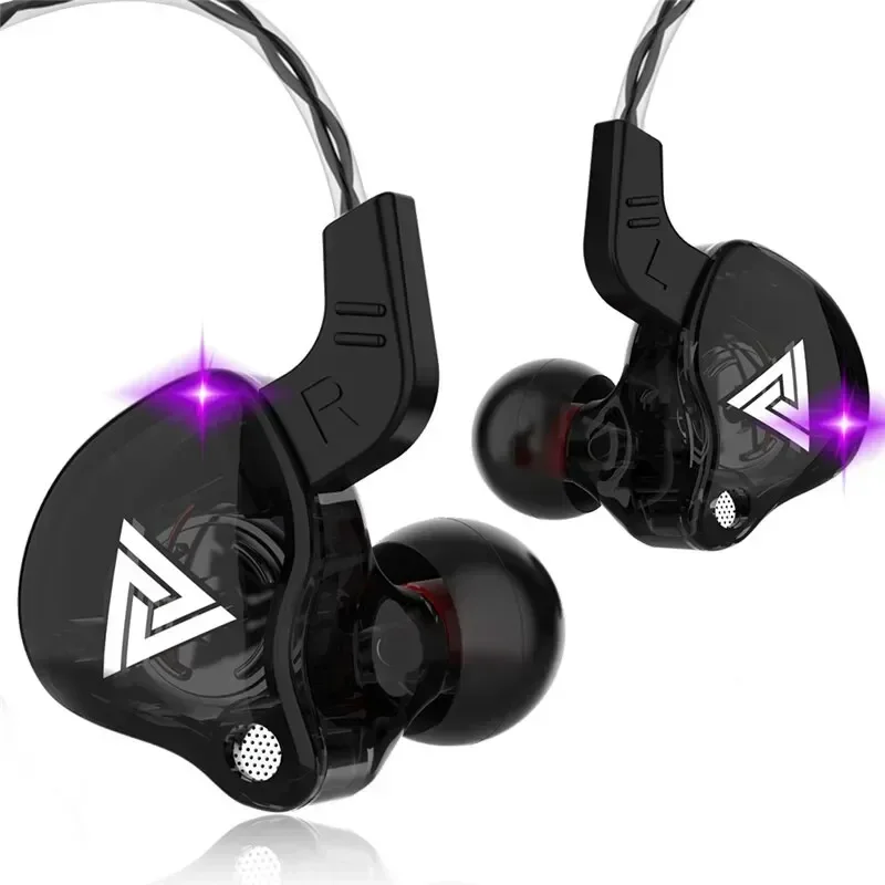 Wired Earphone Mic - QKZ AK6 Earphone balap berkabel HiFi,