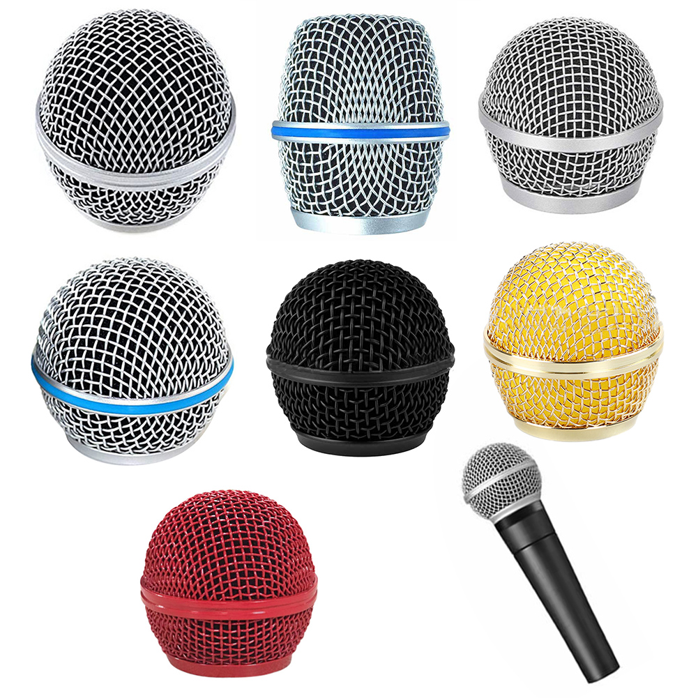 Shure Mic Sm58 - 1 Buah Penutup Kisi Mikrofon Baja