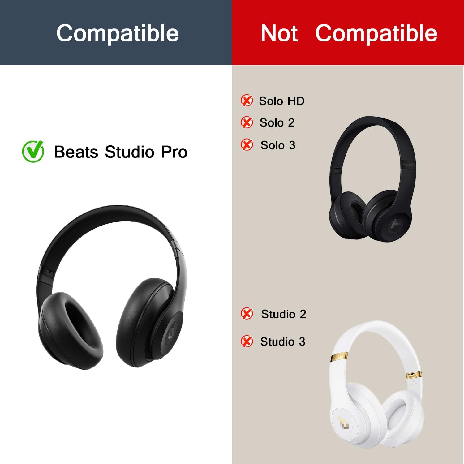 Bantalan Telinga Pengganti unt - Beats Headphone Studio Pro ulasan dan harga